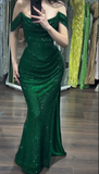 Green Shimmering Gown Dress