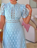 Light Blue Lace Dress