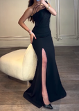 Elegant Slit Gown Long Dress