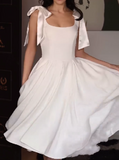 Pure White Elegant Gown Dress