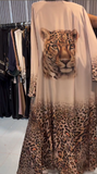 Animal Print Silky Jacket