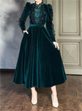 Velvet Lace Elegant Dress