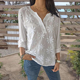 Pure White Printed Top