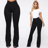 Button Fly Booty Shaping High Waisted Jeans