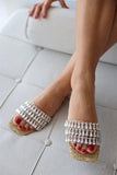 Drop Diamond Decorative Slippers