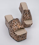 Thick-soled Leopard-print Slippers