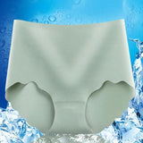 2023 New Upgrated High Waist Leak Proof No Trace Ice Silk Panty