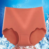 2023 New Upgrated High Waist Leak Proof No Trace Ice Silk Panty