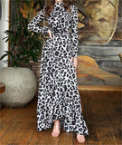 Leopard-Print Maxi Dress