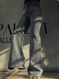 Hot Drilling Denim Flare Pants