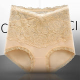 High-waisted antibacterial Lace Gynecological Panties