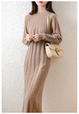 Knitted Base Sweater Midi Dress