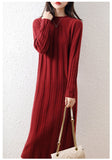 Knitted Base Sweater Midi Dress