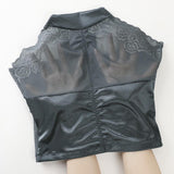 Silk Chiffon Breathable High Waist Abdomen Hip-up Silk Gynecological Panties