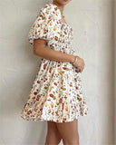 Fruit Print Mini Dress