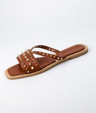 Pucino Ten Gold Trok Detailed Slippers