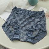 Lace Seamless Ice Silk Hollow Gynecological Panties