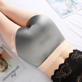 Satin large size panties female high waist color bump sexy triangle
