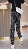 Black Loose-fit Stretch Pants