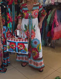 Brightly Colored Floral Dress