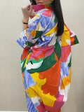 Colorful Printed Shirt Dress