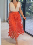 Orange Cocktail Dress