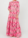 The Pink Printed Maxi Dress