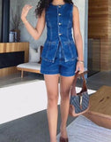 Summer Denim Suit