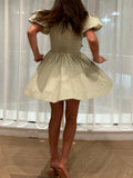 Chic Double Bow Dress With Two Length