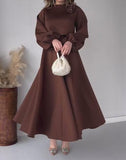 Solid Color Elegant Half Dress Brooch Set