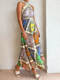 Stunning Printed Slip Dress