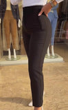 Black Stretch Suit Pants