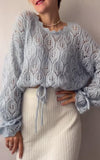 Cutout Knit Sweater Top