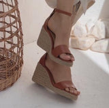Brown High Heeled Sandals