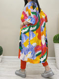 Colorful Printed Shirt Dress