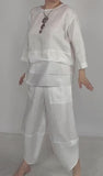 Summer White Breathable Linen Suit