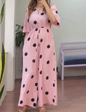 Multicolor Polka Dot Loose Dress