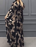 Shirt Printed Long Dress