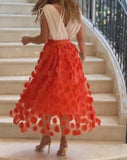 Orange Cocktail Dress