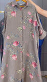 Multicolor Shirt Print Soft Dress