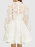 SS24 Romantic Flowers Short Dress