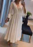 Pure White Elegant Dress