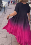 Black And Pink Gradient Dress