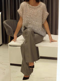 Gradient Sequin Dolman-Sleeve Sweater