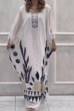 White Printed Long Dress