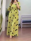 Multicolor Polka Dot Loose Dress