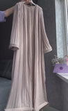 Light Color Loose Pleated Long Dress