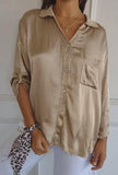 Solid Color Silk Blouse