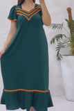 Green Stretchy Loose Dress