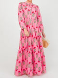 The Pink Printed Maxi Dress